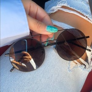 Saint Laurent SL210/F Round Sunglasses